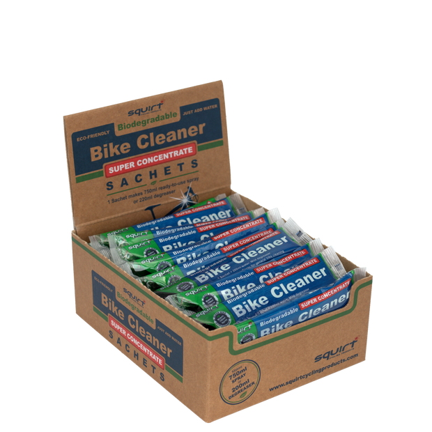 SQUIRT Bike Cleaner Super Concentrate 30ml sachet (Box/50pcs) with counter display box